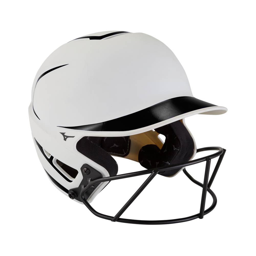 Casco Mizuno F6 Fastpitch Softball Batting Mujer Blancas/Negras Ofertas EPZQ-04519